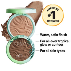Aplicación suave del Murumuru Butter Bronzer para difuminado natural.