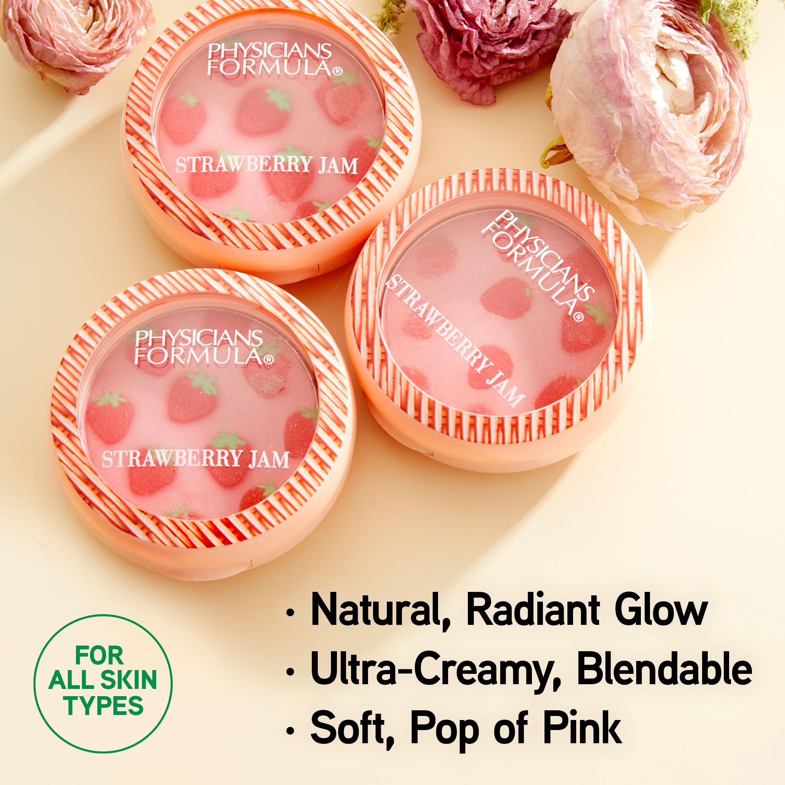 Rubor Murumuru Strawberry Jam Blush aporta brillo natural para look radiante.