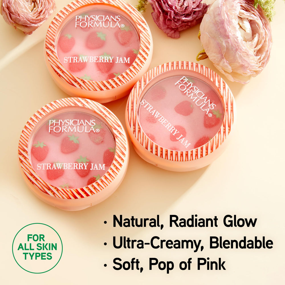 Rubor Murumuru Strawberry Jam Blush aporta brillo natural para look radiante.