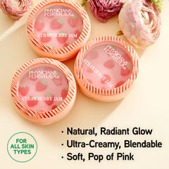 Rubor Murumuru Strawberry Jam Blush aporta brillo natural para look radiante.
