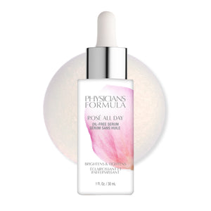 Physicians Formula Rosé All Day Serum, aplicación suave para hidratación ligera.