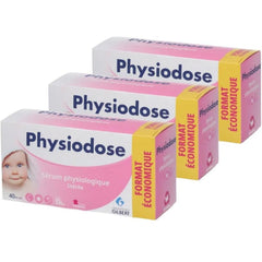 Physiodose serum fisiológico para bebés, higiene ocular y nasal diaria.