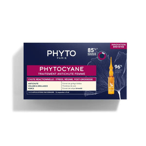 PHYTOCYANE: aplicación del serum para revitalizar cabello y aportar volumen.