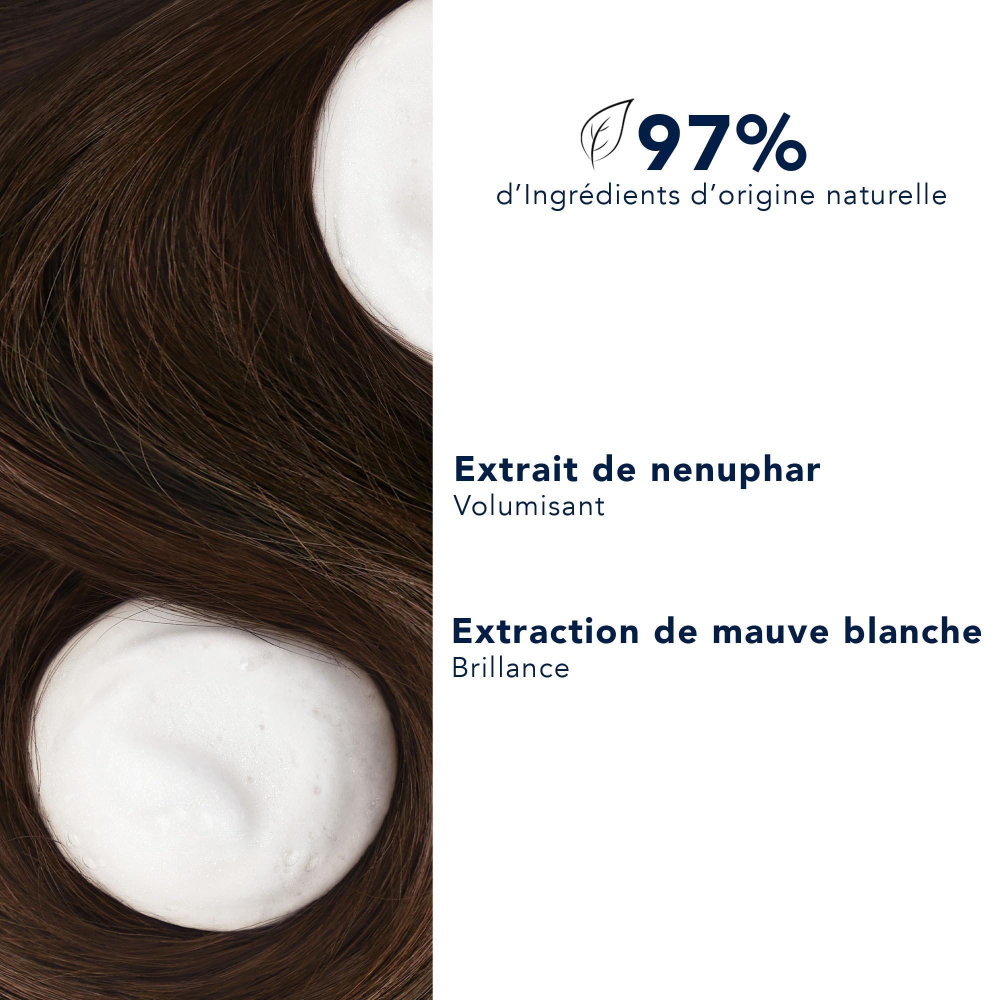 PHYTO acondicionador de volumen, brillo y textura suave tras el enjuague.