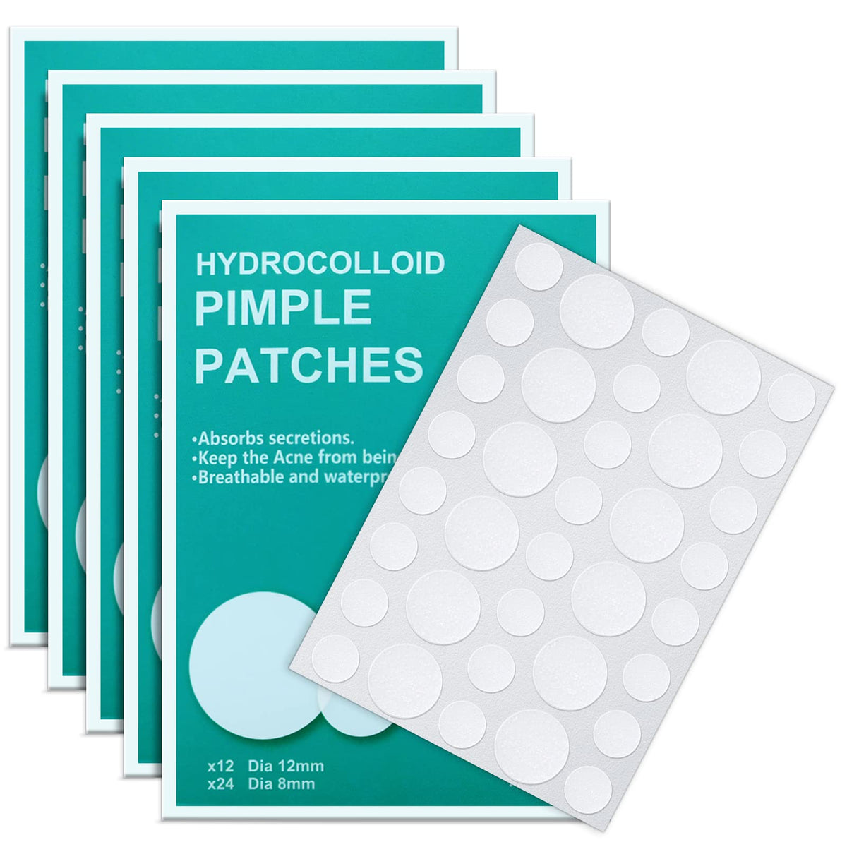 PICCircuit parches para acné, empaque visible y práctico para el cuidado facial diario.