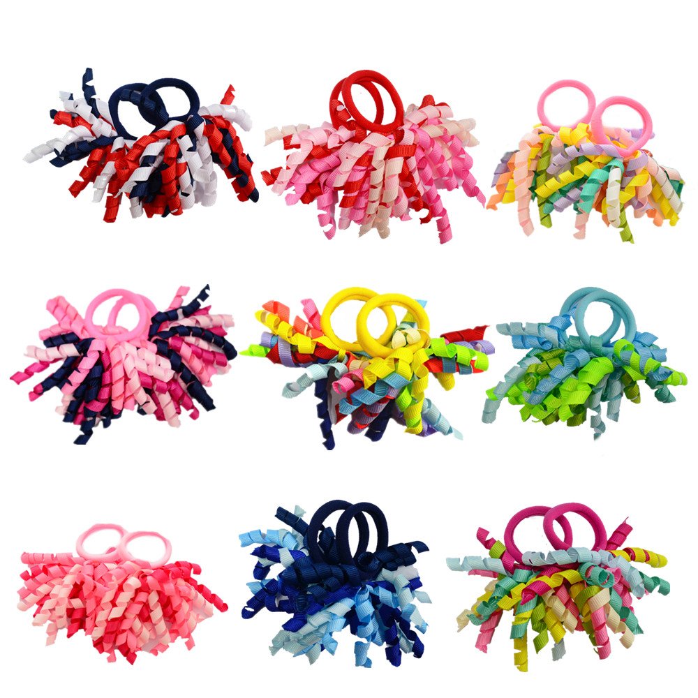 Lazo en espiral de PIDOUDOU para niñas, accesorio de peinado suave y seguro