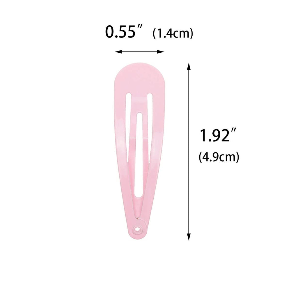 Pinza para cabello rosa PIDOUDOU, 2 pulgadas, ideal para recogidos rápidos