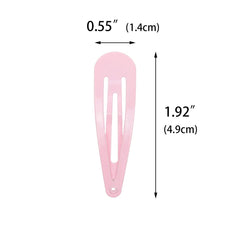 Pinza para cabello rosa PIDOUDOU, 2 pulgadas, ideal para recogidos rápidos