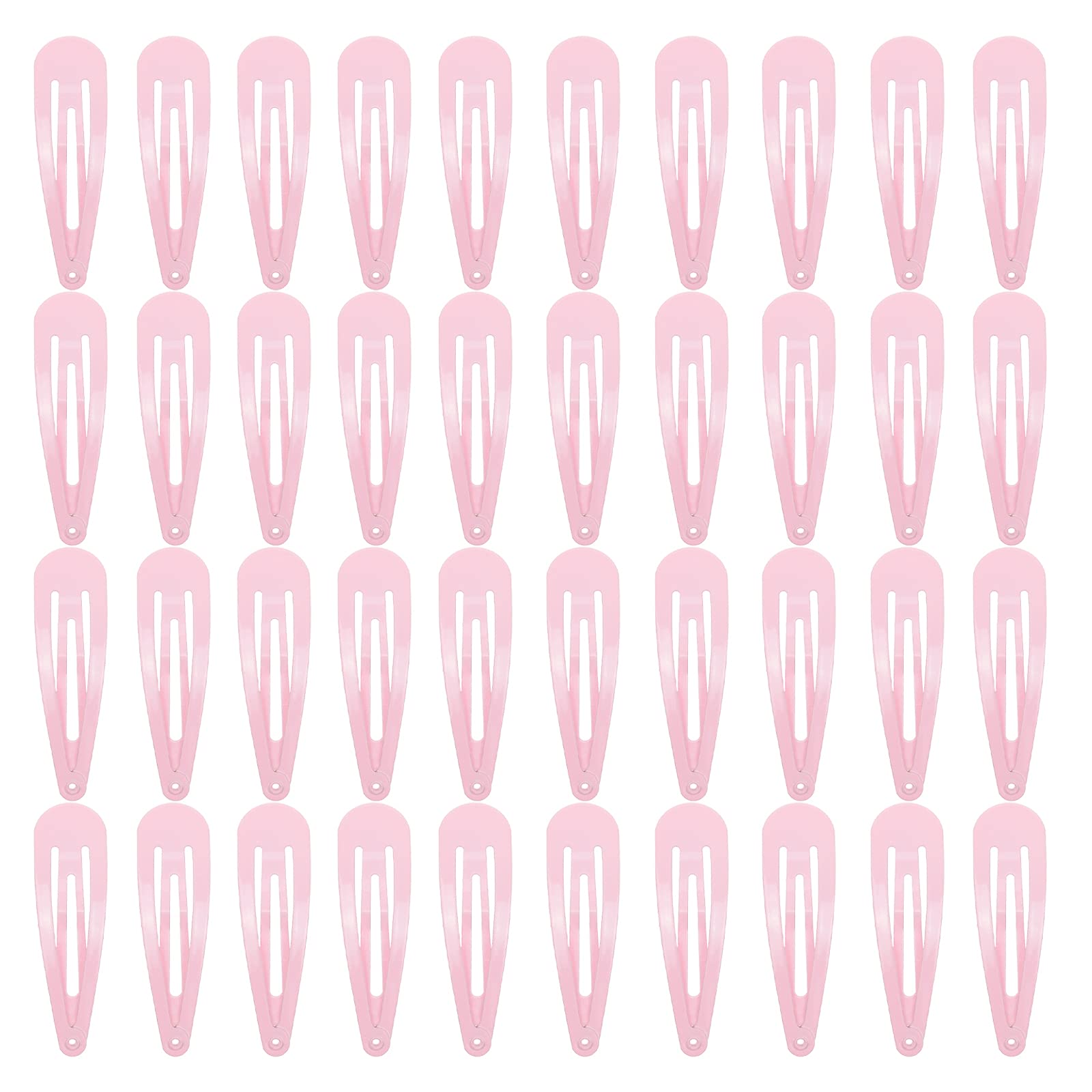 Pinza metálica rosa PIDOUDOU de 2 pulgadas para fijar peinados diarios