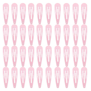 Pinza metálica rosa PIDOUDOU de 2 pulgadas para fijar peinados diarios