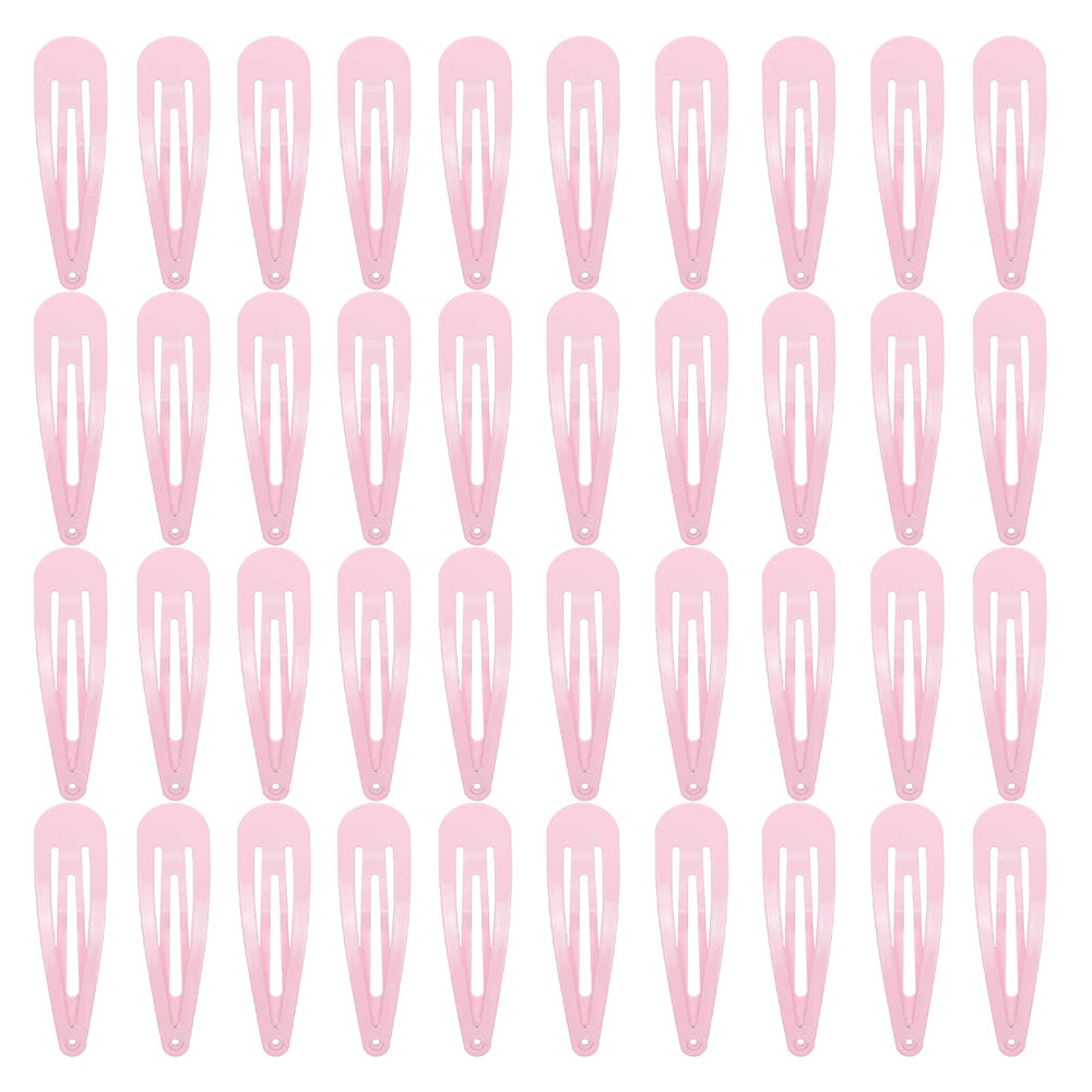 Pinza metálica rosa PIDOUDOU de 2 pulgadas para fijar peinados diarios