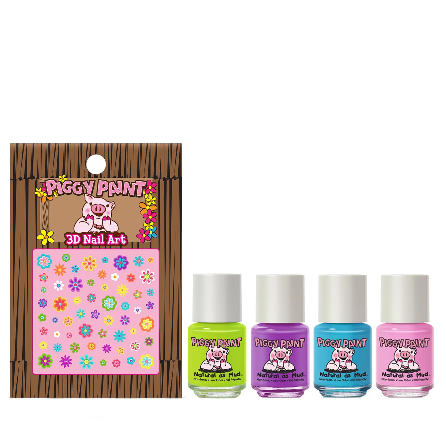Piggy Paint botellas de 7 mililitros, adecuadas para manos pequeñas