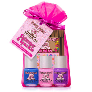 Piggy Paint: botellas mini de 7 ml para uñas seguras y divertidas.
