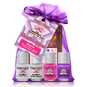 Piggy Paint capa base: aplicación suave y duradera para uñas infantiles.