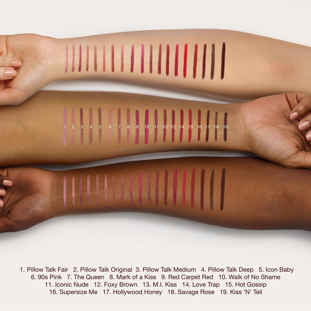 Pillow Talk Fair nude-pink pout with CT lip liner.