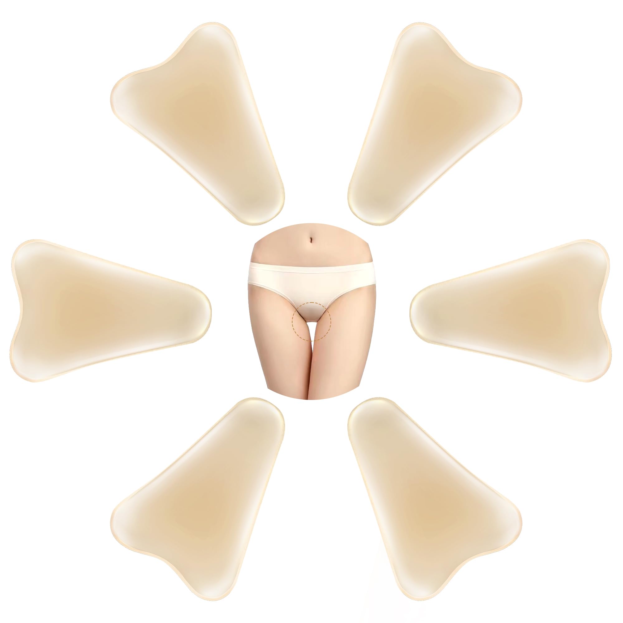 PINKMOLI: Almohadillas de silicona cubren la zona frontal con cobertura suave y discreta