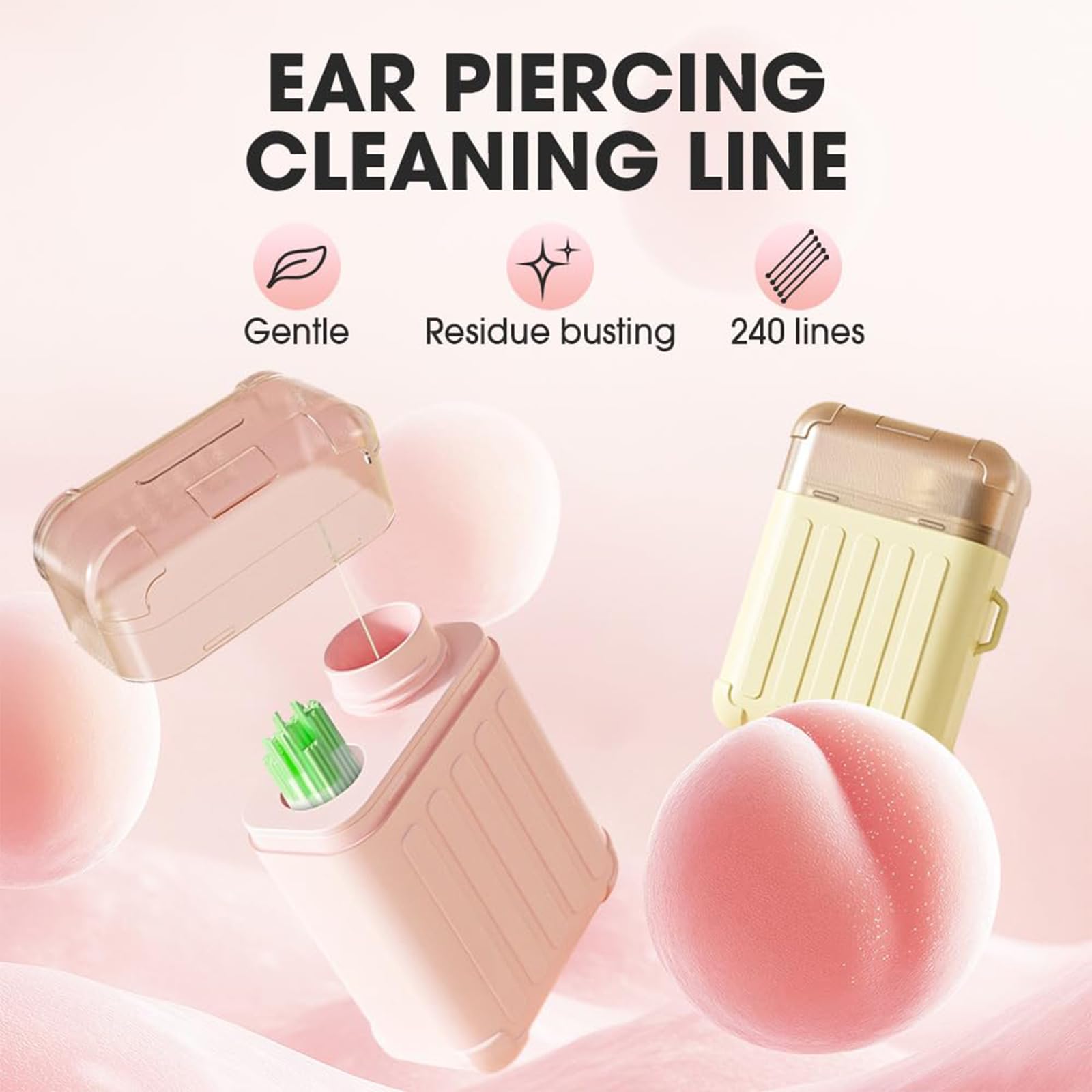 Pin&Wei hilo de limpieza desechable para perforaciones, uso rápido y cómodo.
