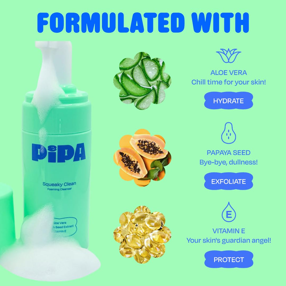 Pipa con enzimas de papaya para exfoliación suave.