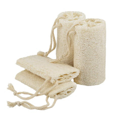 pisdoplop esponja exfoliante de lufa natural 5 pulgadas para cuerpo suave