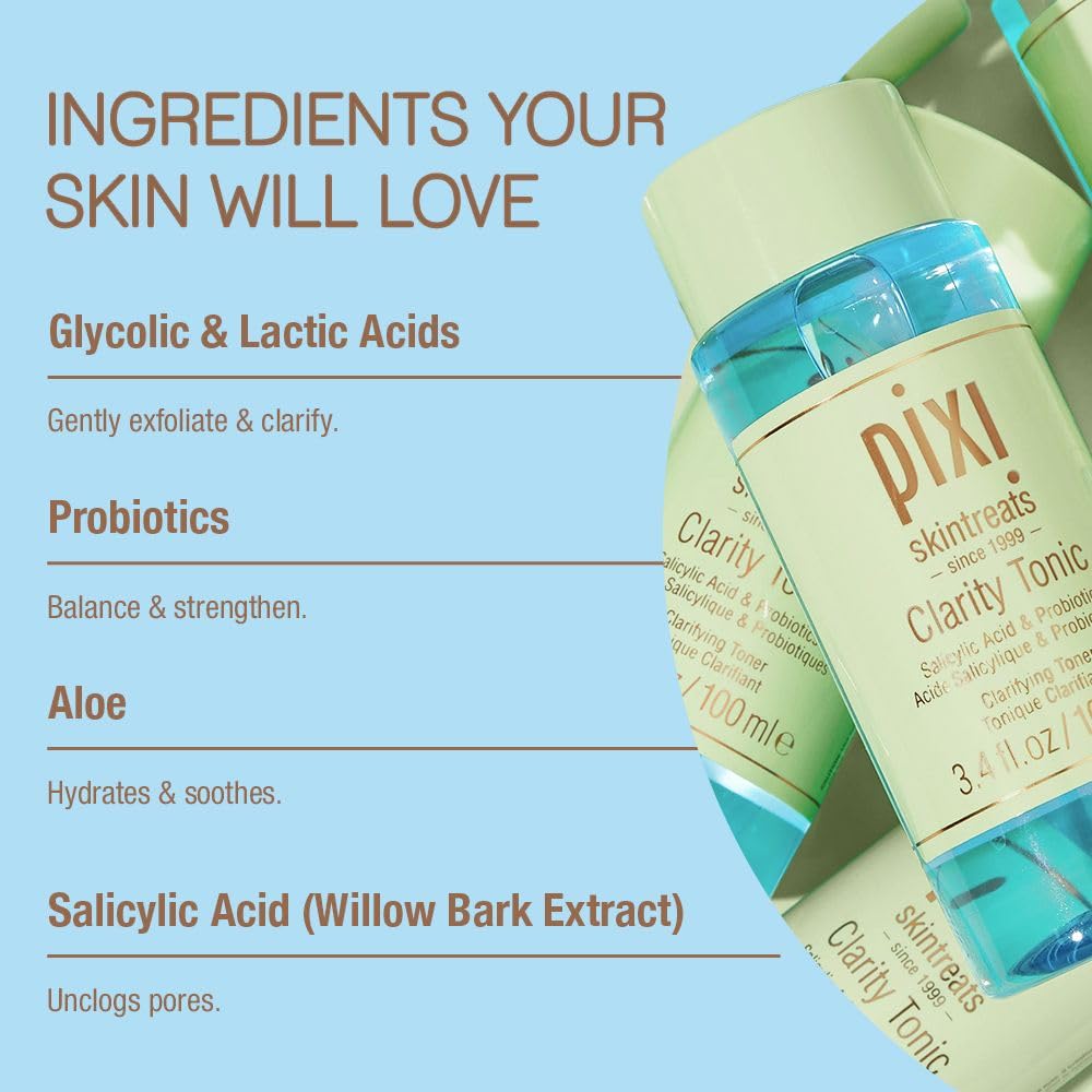 Pixi Clarity Toner rutina diaria para piel equilibrada