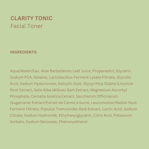 Pixi Clarity Toner sin alcohol ni parabenos no probado en animales