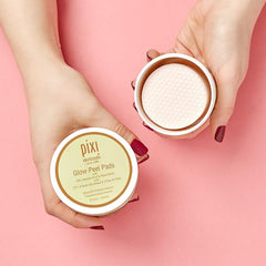 Pixi Glow Peel Pads, textura exfoliante para piel más radiante.