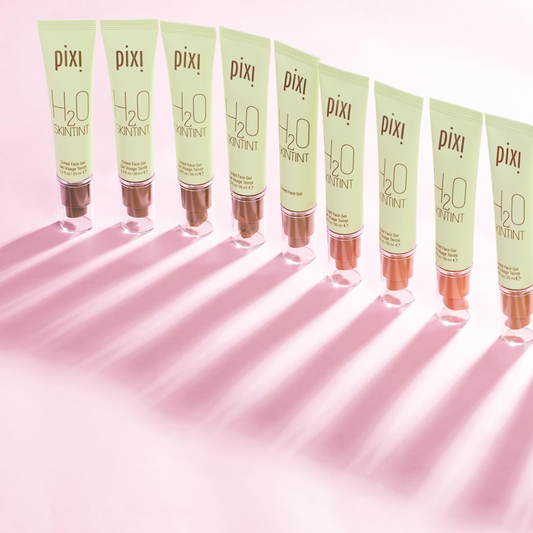 Resistente al agua: Pixi H2O SkinTint mantiene la piel en movimiento.