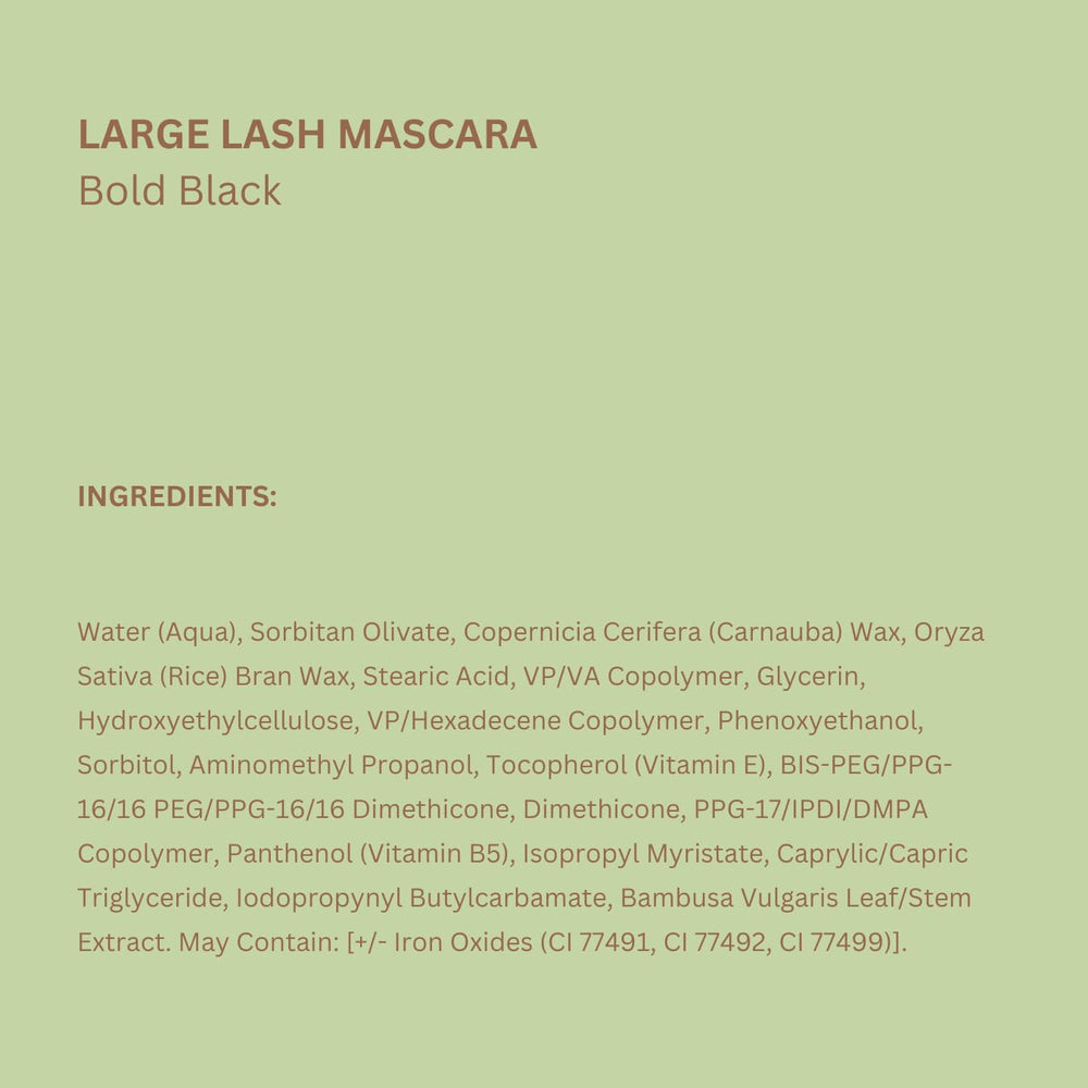 Pixi Large Lash Mascara prueba oftalmológica para mayor seguridad
