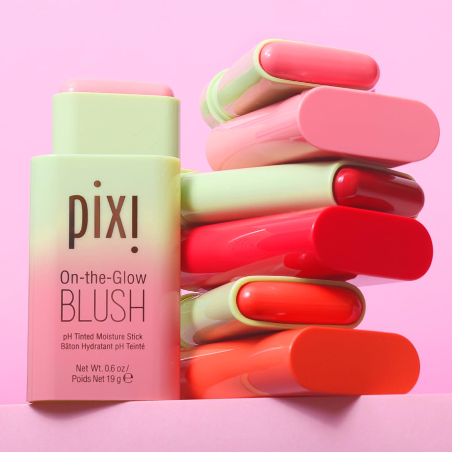 Pixi On-the-Glow Blush Ruby libre de fragancias y parabenos.