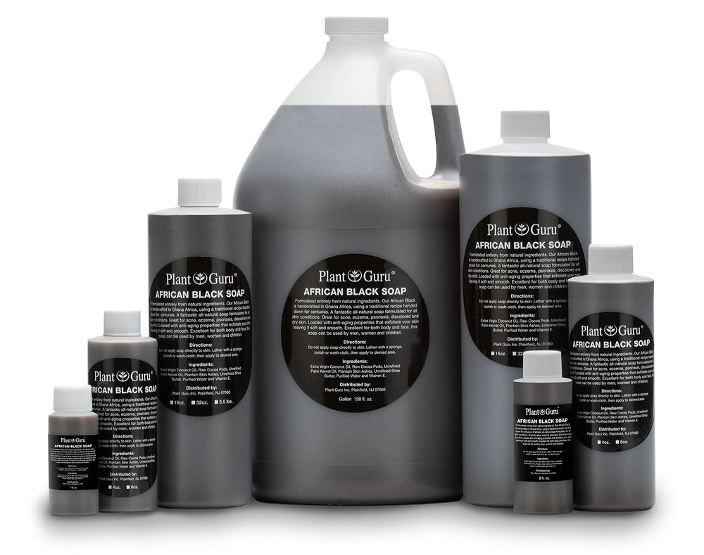 Plant Guru Jabón Negro Africano Aceite de Coco Virgen, hidratación natural para la piel.
