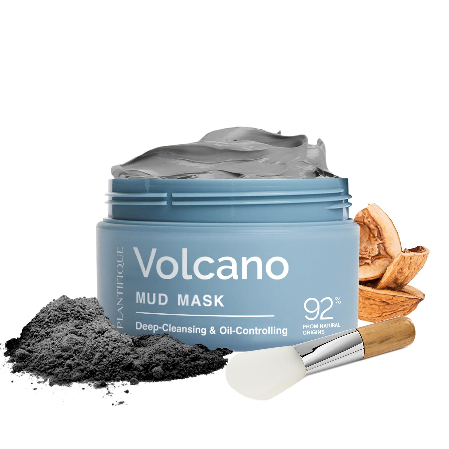 PLANTIFIQUE mascarilla volcánica ceniza: purificación de poros y sensación fresca