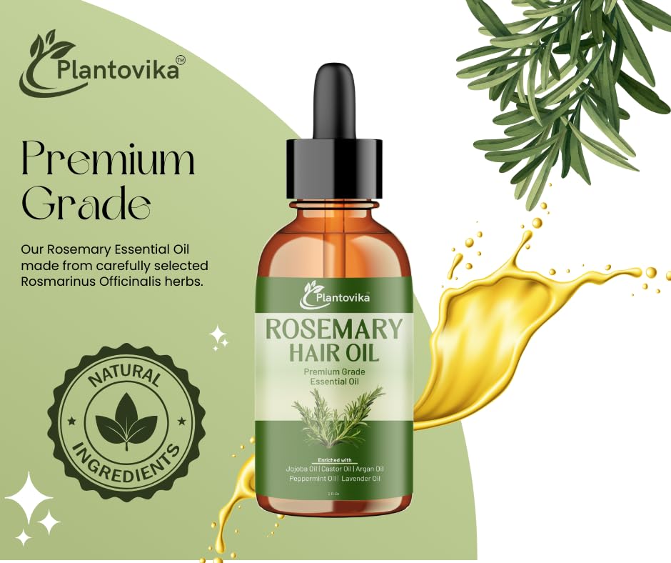 Mezcla de aceites Plantovika romero y jojoba para nutrición del cabello