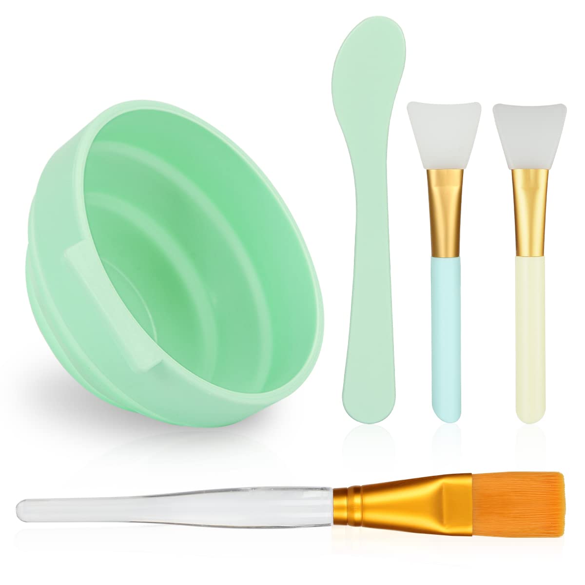 Plazuria cuenco mascarilla de silicona para mezclar de forma limpia.