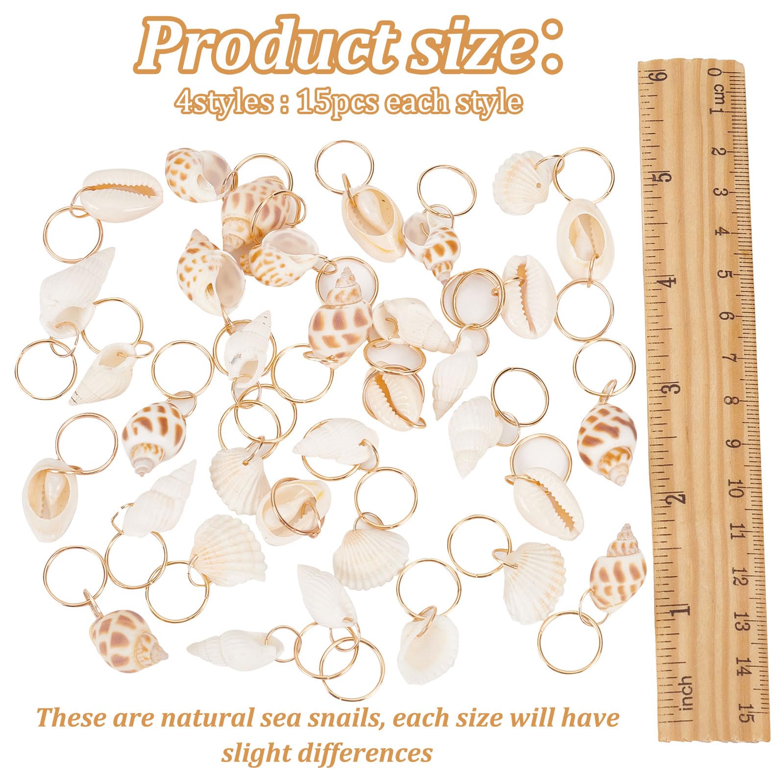 PLIGREAT anillos concha para cabello, estilos informales