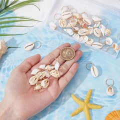 PLIGREAT anillos dreadlock concha, ideal para coletas y estilos variados