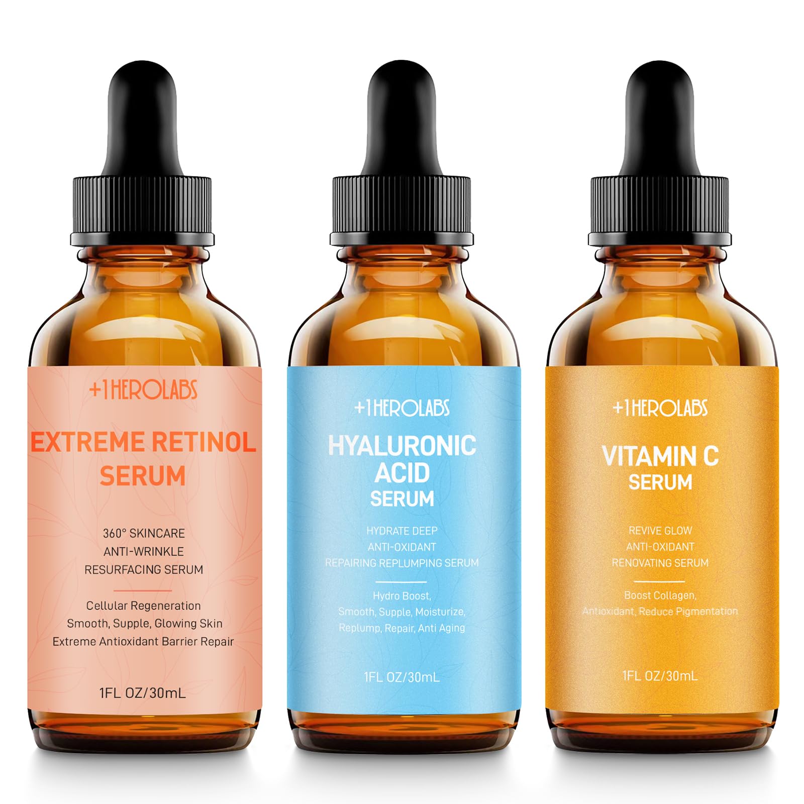 +1HEROLABS Vitamina C suero frasco: ilumina tono y reduce manchas suavemente