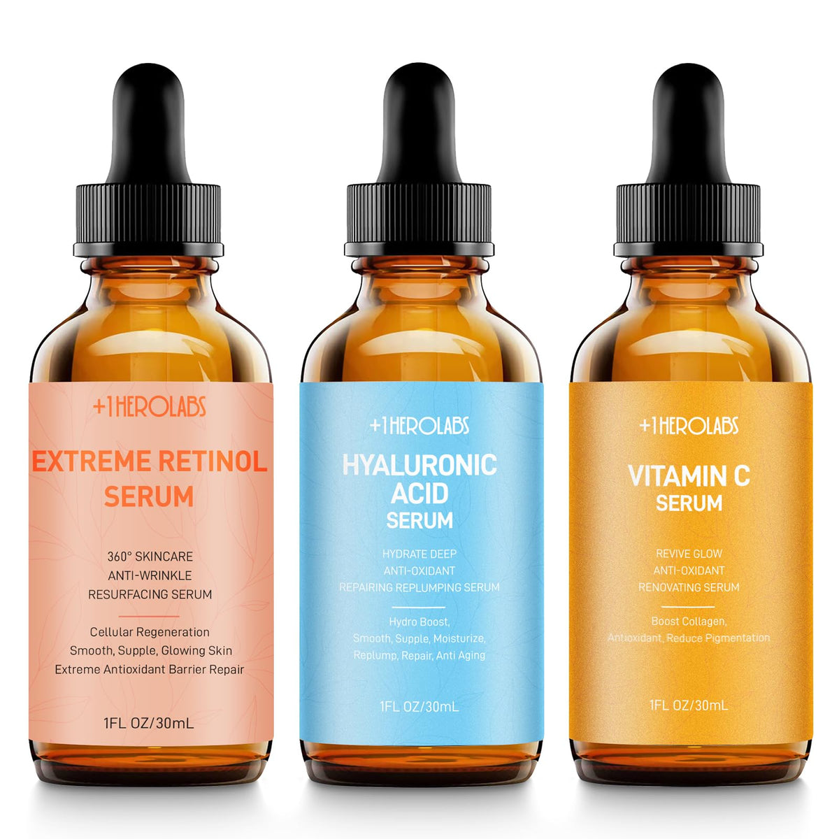 +1HEROLABS Vitamina C suero frasco: ilumina tono y reduce manchas suavemente