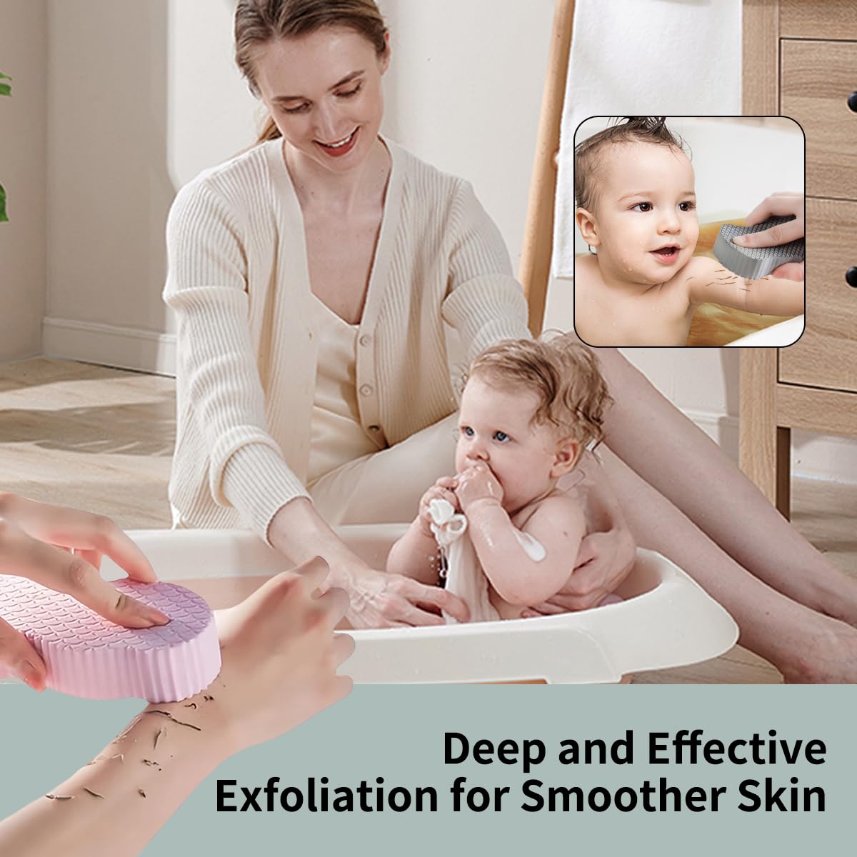 Textura cóncava-convexa de PMLQZA ofrece exfoliación eficaz sin irritación.