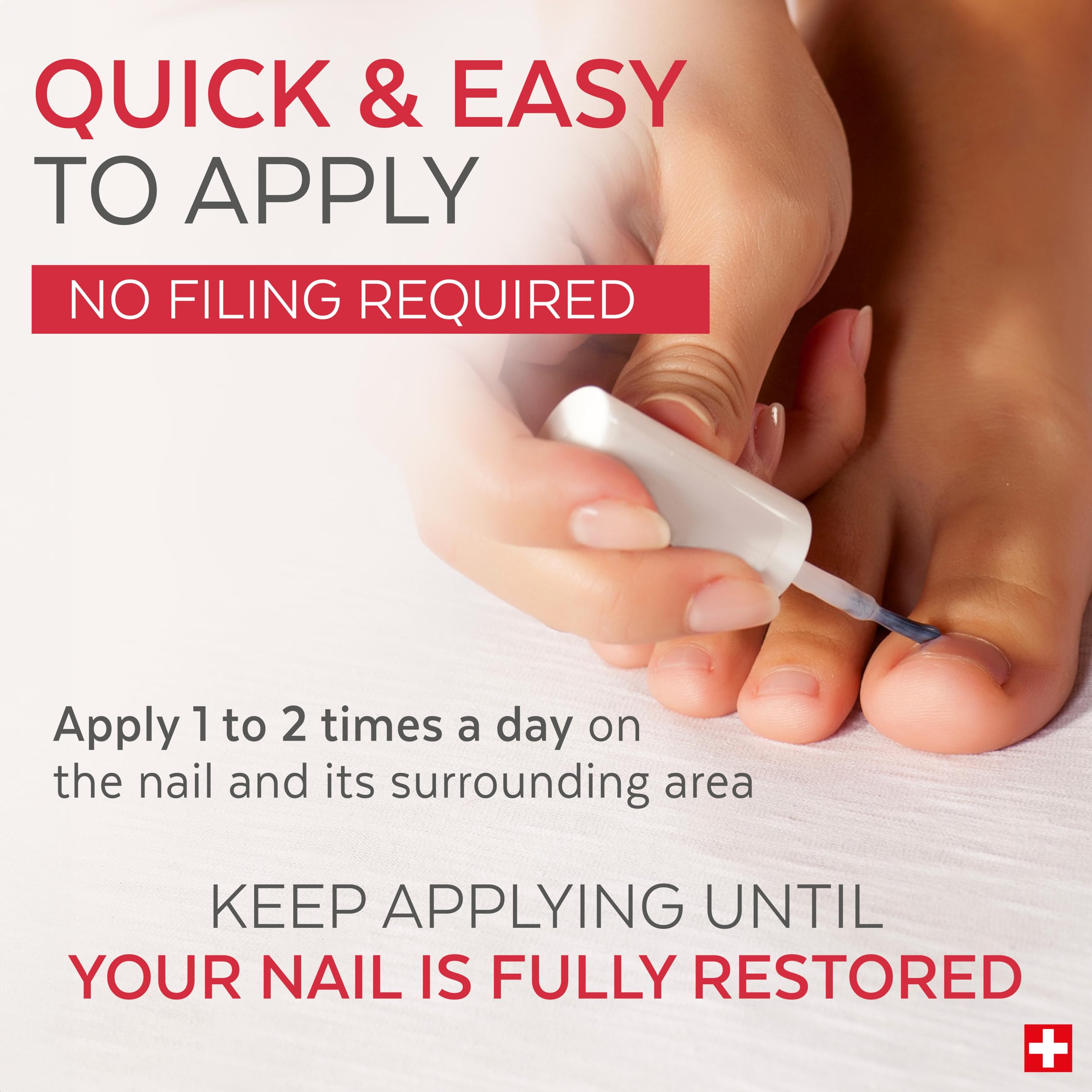 Poderm esmalte de uñas para cuidado del color, protege y favorece la reparación.