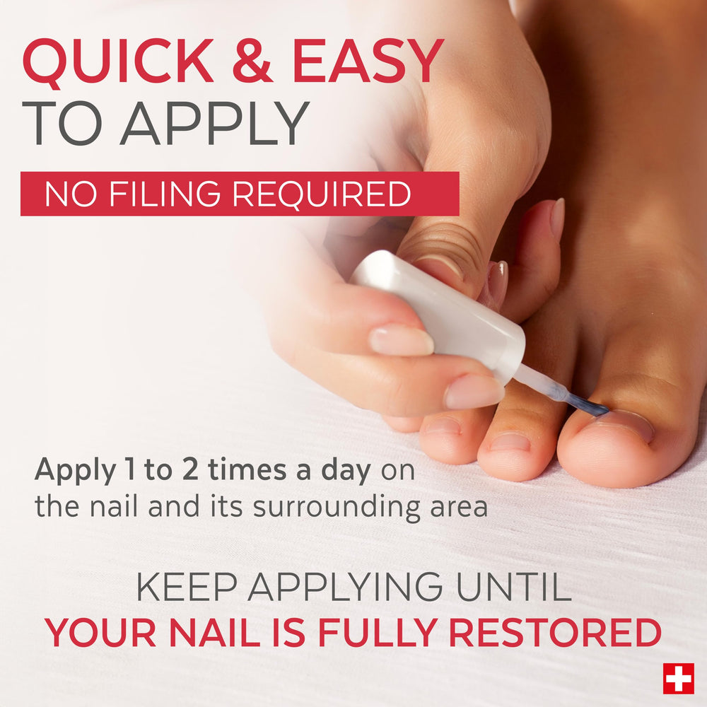 Poderm esmalte de uñas para cuidado del color, protege y favorece la reparación.