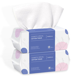 PoeticEHome: toallas faciales desechables en empaque de dos paquetes para limpieza suave diaria