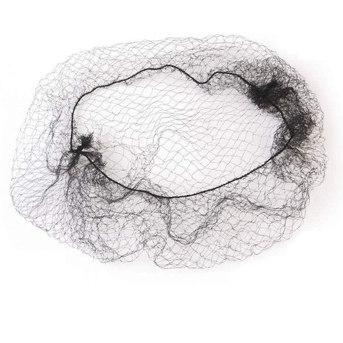 Polly Online red de malla elástica con borde negro, sujeción segura para moños.