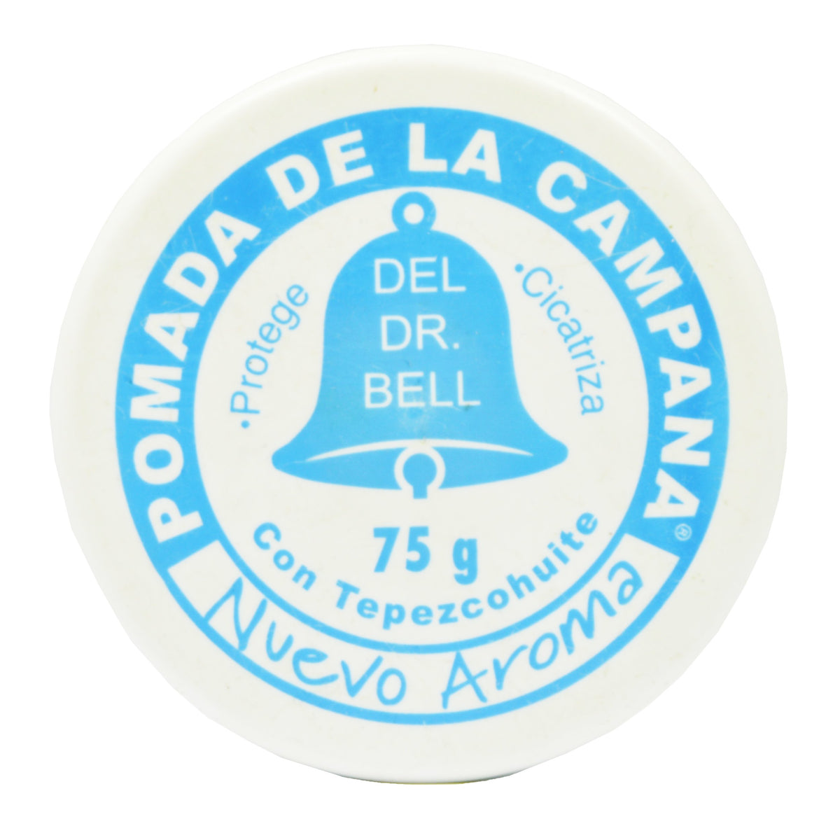 Pomada de la Campana en tarro multipropósito para hidratación suave de la piel.