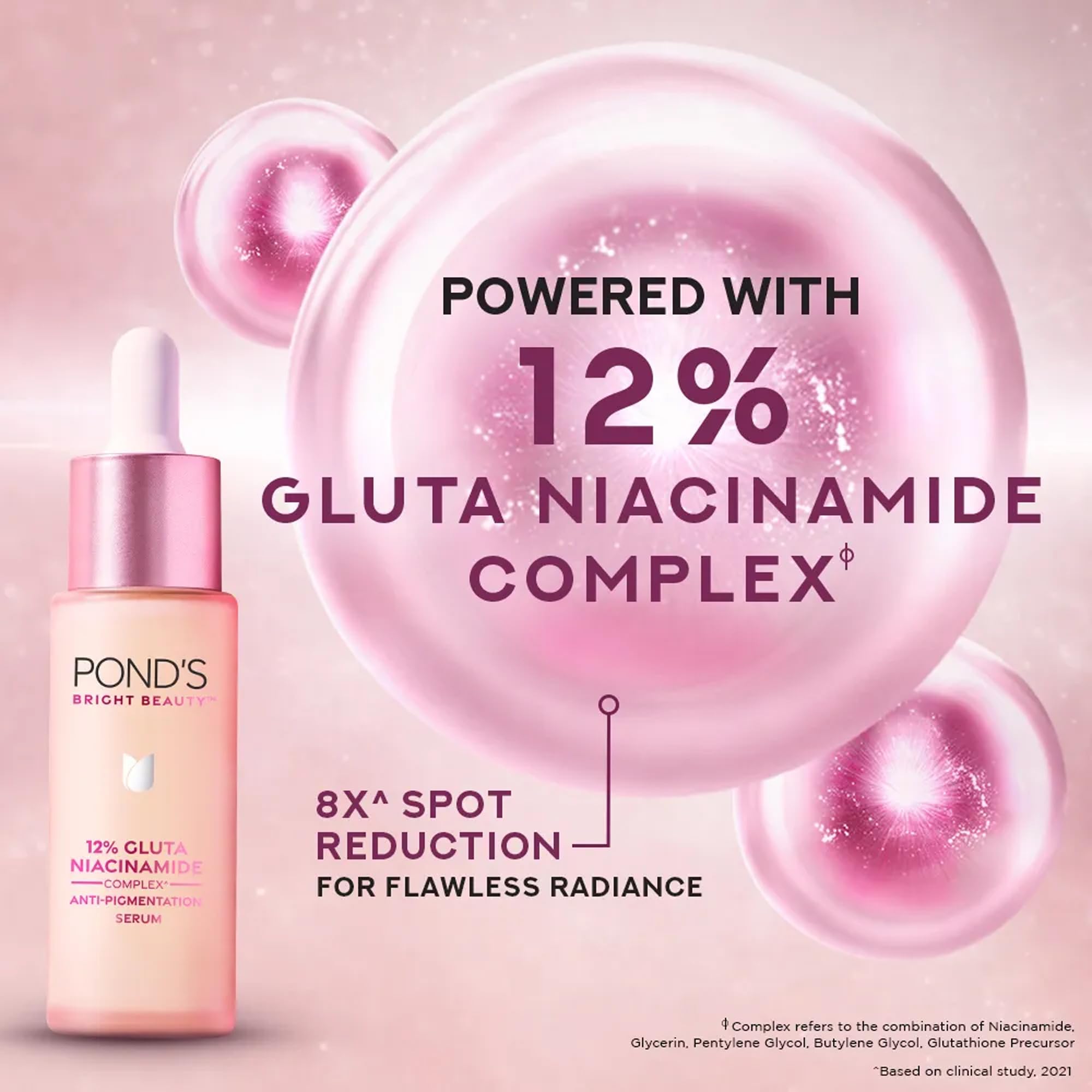 POND'S Sérum penetración de diez capas para tono parejo.