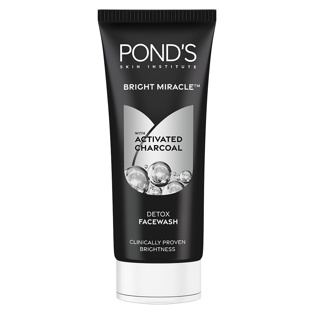 POND'S Brillo Milagroso con Carbón Activado, limpiador facial en tubo para limpieza diaria