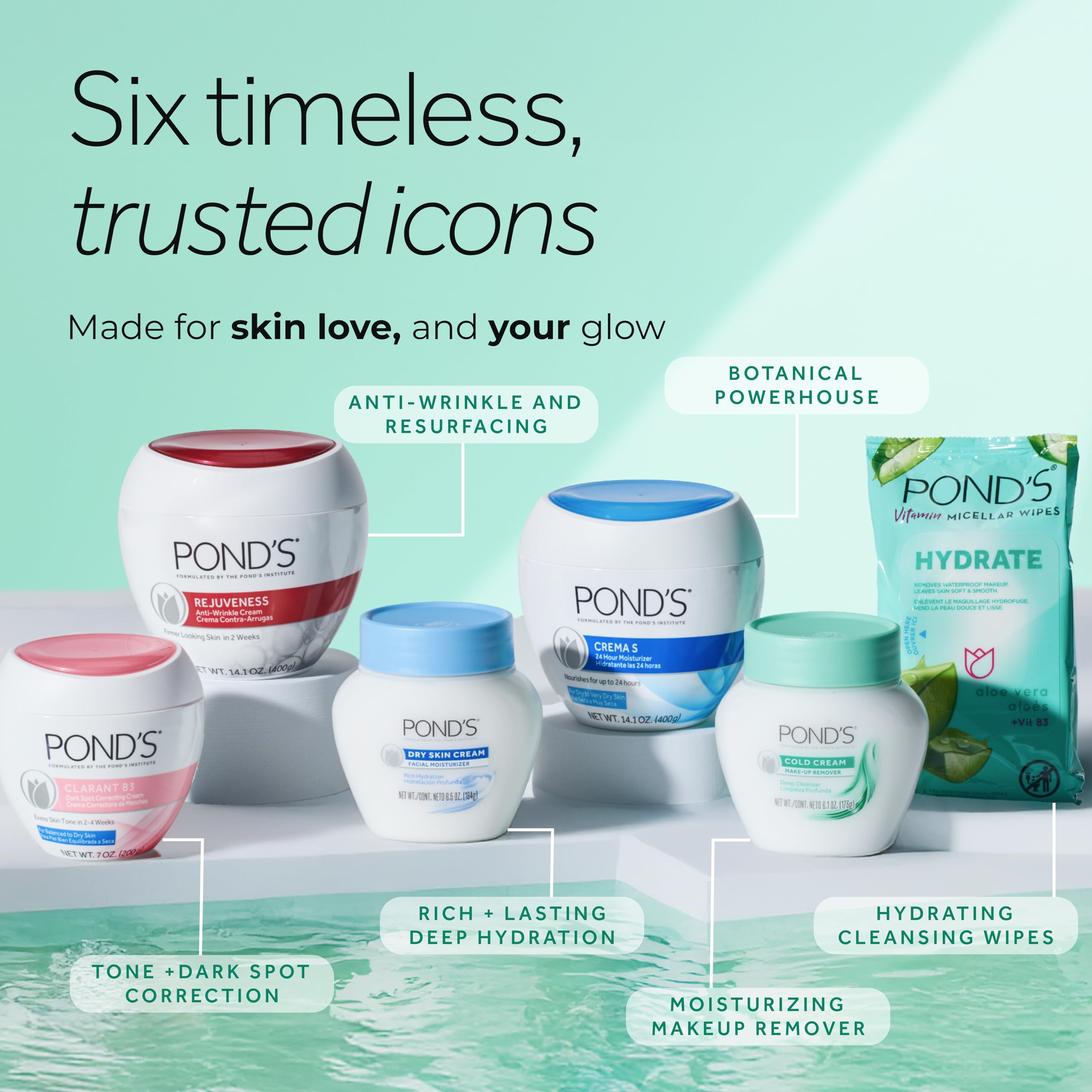 POND'S Crema S Legado de la marca, tradición de cuidado facial.