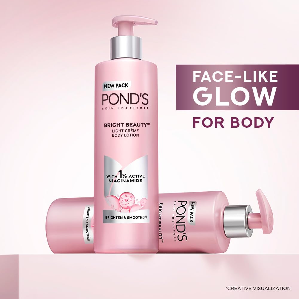 POND'S Loción corporal Triple Vitamina, tamaño de 275 ml para casa o viaje.