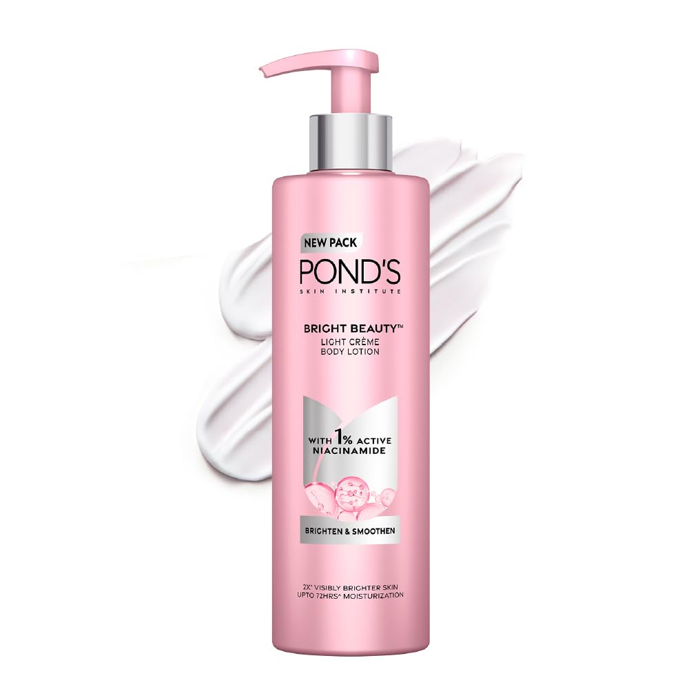 POND'S Loción corporal Triple Vitamina, botella frontal, uso diario suave.