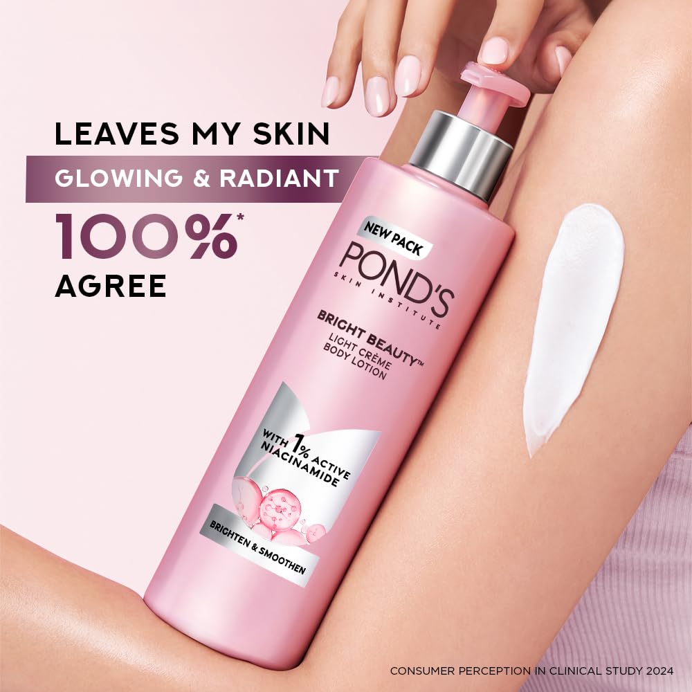 POND'S Loción corporal Triple Vitamina, piel suave y nutrida tras uso.