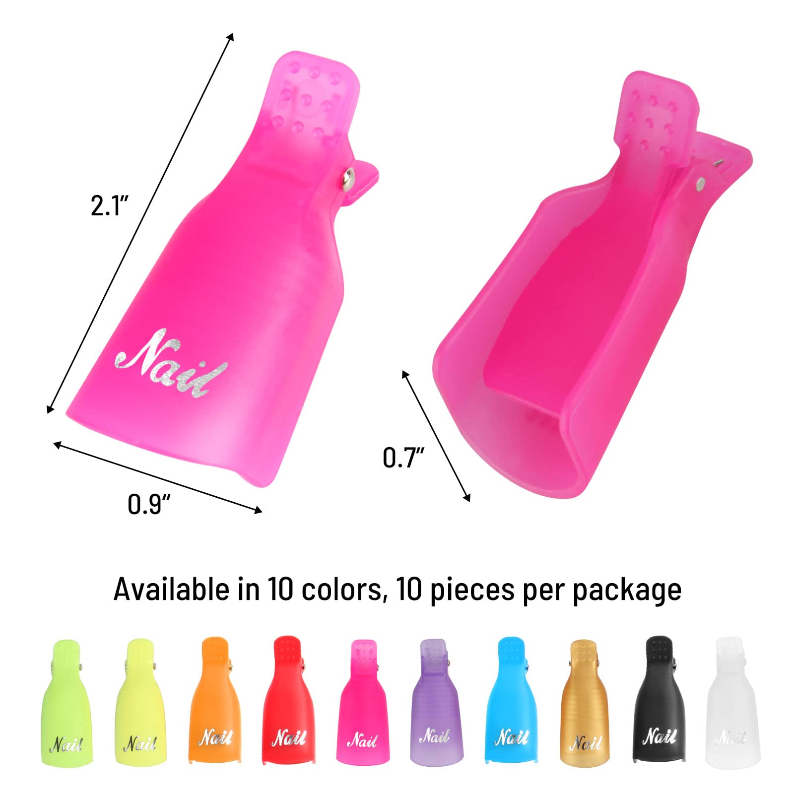 PonJowl clip con tapa transparente para sesiones de salón seguras y ordenadas.